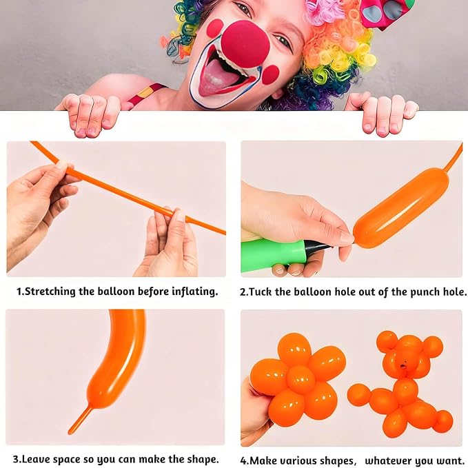 Tangerine Yellow Long Balloons Premium 260 Twisting Balloons Animals Magic - Image 5