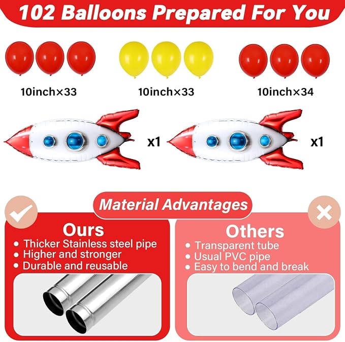 2 Sets Toy Inspired Story Balloons Column Stand Kit - Image 3
