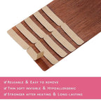 WENNALIFE Tape in Hair Extensions Human Hair Dark Auburn Copper, 10pcs 30g 16 inch Remy Invisible Tape Ins Straight Colored Soft Refill Set