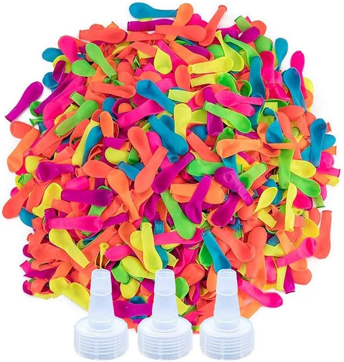 1700 Pack Water Balloons with Refill Hose Nozzle Eco-Friendly Latex Balloons by Ueerdand