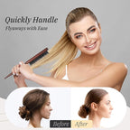 BESTOOL Hair Brush,Pure Boar Bristle Hair Brush for Better Hair Texture Slick Back Brushes for Women Men and Kids Best for Sensative Scalp Medium Thin and Fine Hair Smoothing Flyaways, Edge Control