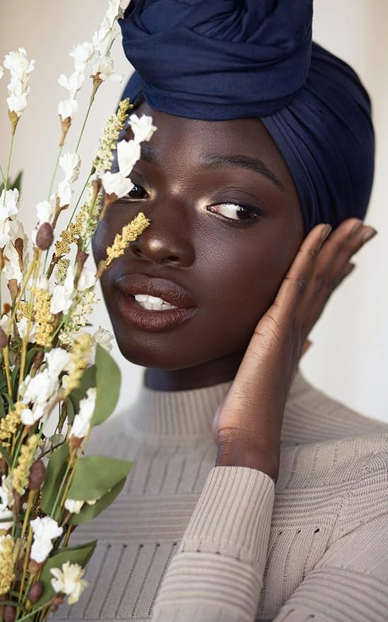 Harewom Head Wraps for Black Women Stretch Head Scarf Long African Hair Wraps Turban Headwraps Jersey Headbands