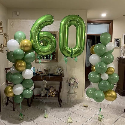 40 Inch Green Number Balloon 9, Large Number Foil Balloons Mylar - Image 5