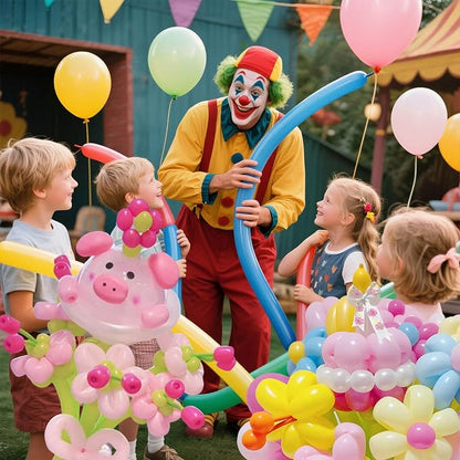 Light Pink Long Balloons Premium 260 Twisting Animals Magic Balloons - Image 7