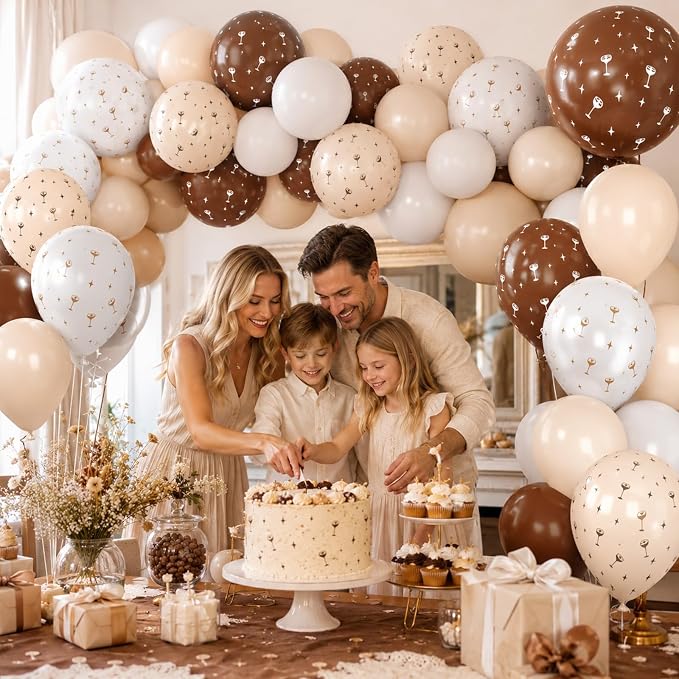 Brown Balloons, for Girls Birthday Wedding Party Decorations - Image 5