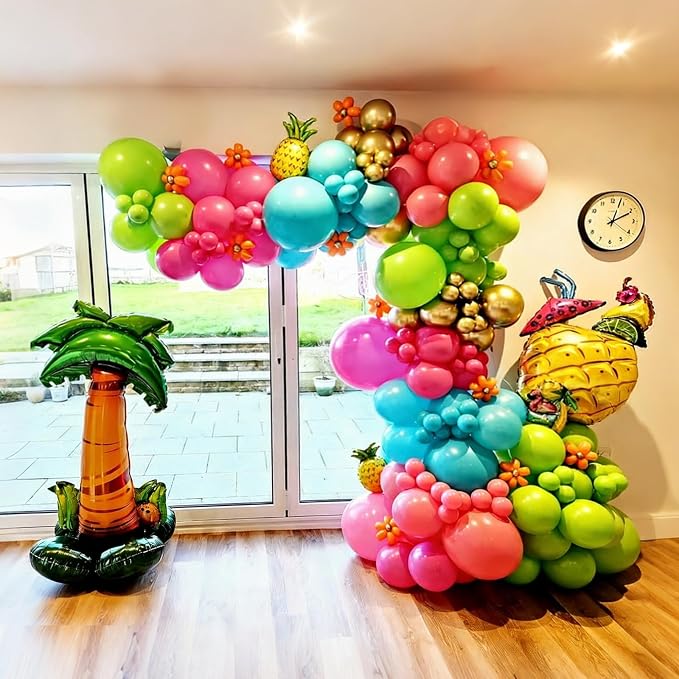 Lukiituke Tropical Balloon Arch Kit, Pool Party Decorations - Image 5