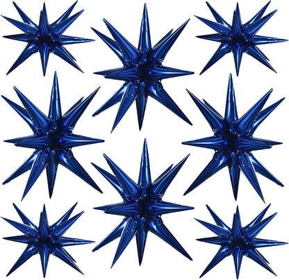 TONIFUL 8 Pcs Star Balloons Navy Blue Foil Explosion Balloon Party Decor | 2 by TONIFUL