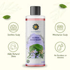 Henna Rosemary Hair Oil 200 ml, 6.76 fl oz with Neem, Shikakai, Bhringraj, Amla, Brahmi, Sesame, Olive & Sunflower Oils