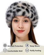 sy soul young Faux Fur Headband with Elastic for Women's Winter Earwarmer Earmuff