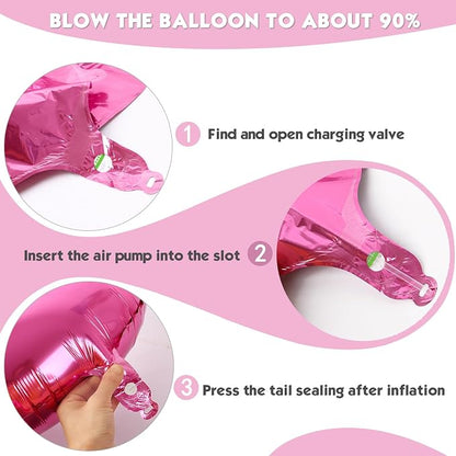 40 Inch Pink Number 6 Balloon Birthday Party Decorations - Image 6