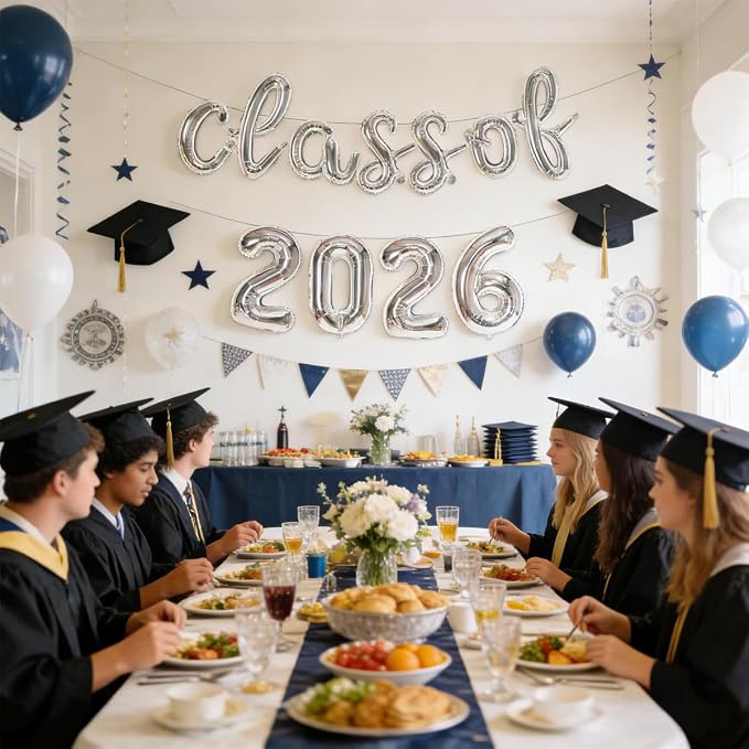 Class of 2026 Graduation Balloons, Balloon Banner, Indoor & Outdoor Decor - Image 4