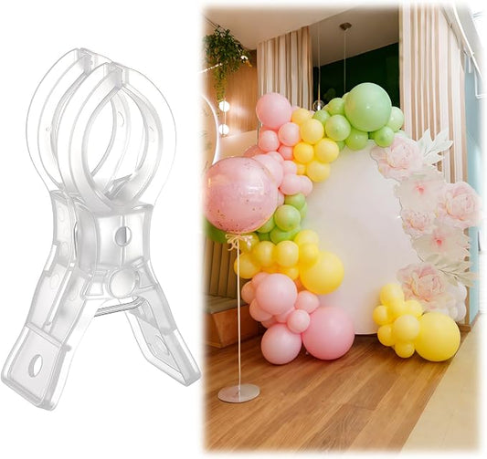 LemonRoad 1 Pack Large Balloon Arch Clips Plastic Transparent Backdrop Spring by Unknown