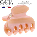 Camila Paris CP3070 French Hair Clip for Women, Handmade, Pink, Small, Girls Hair Claw Clips Jaw, Durable Styling Hair Accessories for Women, Strong Hold No Slip Grip, Made in France