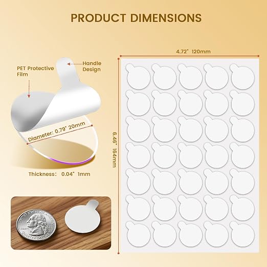 280Pcs Double Sided Adhesive Dots, Removable Clear Dots Sticky Tack, Waterproof - Image 2