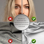 Mulberry Silk Pillowcase for Hair and Skin Pillow Case with Hidden Zipper Soft Breathable Smooth Cooling Silk Pillow Covers for Sleeping (Silver Grey, King（20"X 36"）)