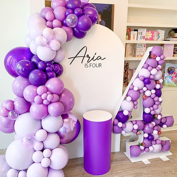 PartyWoo Lavender Balloons 50pcs Light Purple Latex Helium Balloons 12 Inch | - Image 4