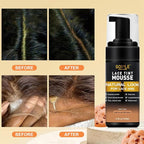 Lace Tint Lace Melting Hair Mousse for Women's Wigs and Hairpieces - Natural Finishing Tint Spray Tool Set (Medium Brown)