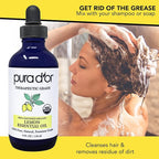 PURA D'OR Organic Lemon Essential Oil (4oz with Glass Dropper) USDA Certified 100% Pure & Natural Therapeutic Grade Diffuser Oil Citrus Scented for Aromatherapy, Mood Uplift, Energy, Focus