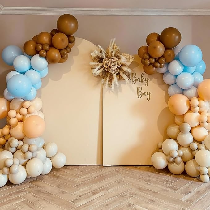 Brown and Gold Balloons for Bear Baby Shower Gender Reveal Decorations | 60Pcs - Image 4