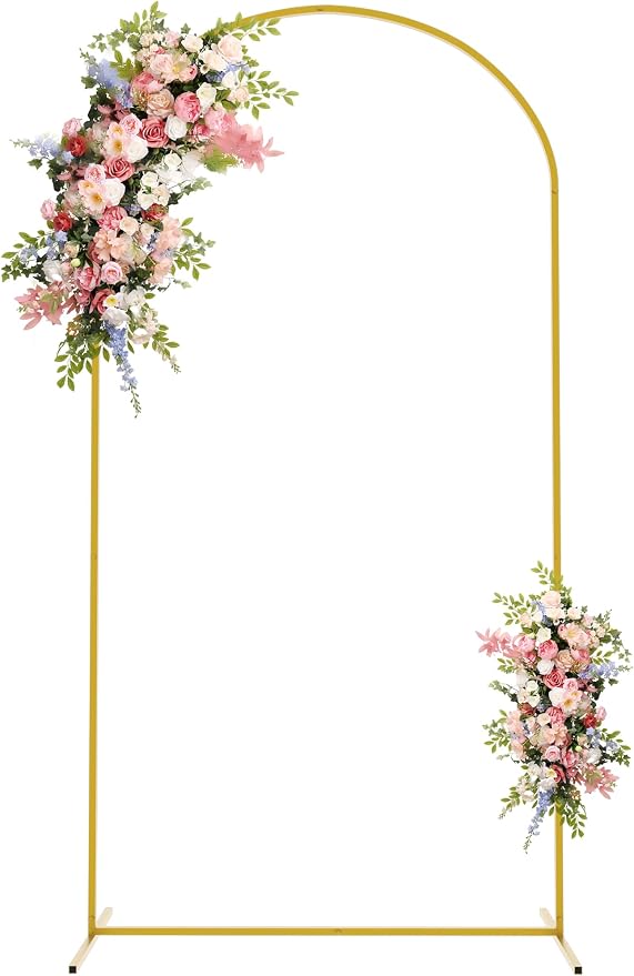 Asee'm 6.6FT Gold Metal Arch Backdrop Stand Wedding Balloon Background | Arched by Aseem