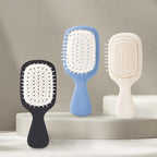 Mini Hair Bursh for Women Men and Kids, Protable Travel Size Hair Brush for Pockets Purses, Mini Detangler Brush for All Hair Types, Small Paddle Brush for Detangling (1 Pack-Black)