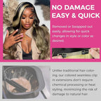 Lashey Clip in Hair Extensions Real Human Hair 4pcs 58g 24 Inch Straight Seamless Clip in Hair Extensions Human Hair Highlights #613 Blonde