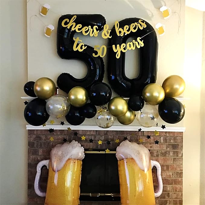 Black Foil Balloon Number 2, Large Number 2 Helium Balloon - Image 8