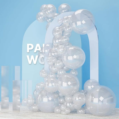 PartyWoo Clear Balloons 140pcs Different Sizes of 18 12 10 5 Inch | Balloons by PartyWoo
