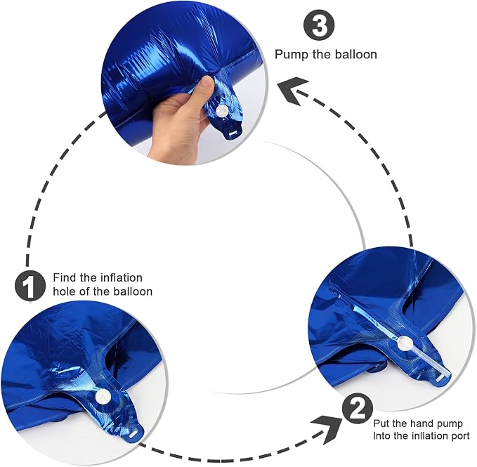 40 Inch Number 4 Balloon, Inflation Straw & Self-Sealing, Leak-Proof Aluminum - Image 6