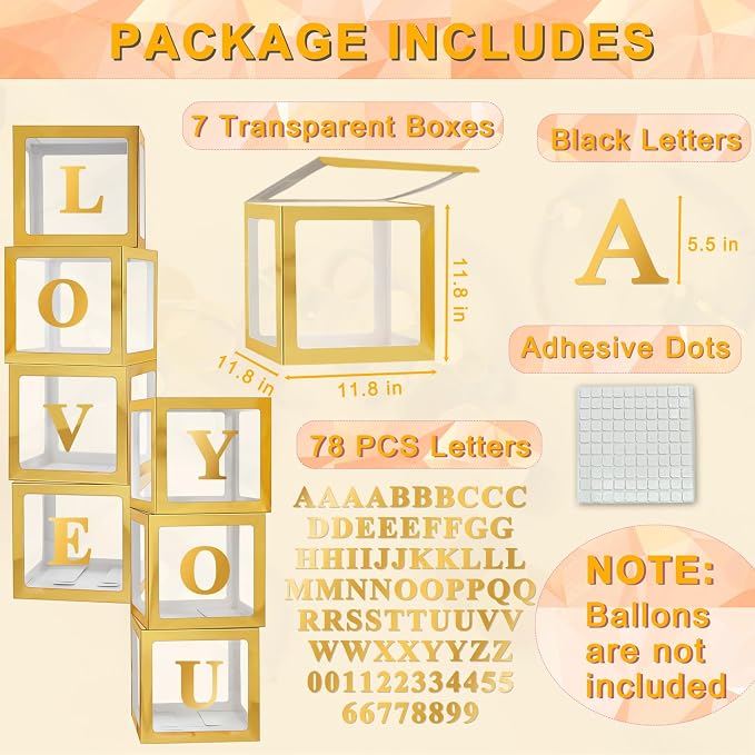 Ledido Transparent Balloon Boxes - Image 2