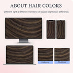 DOORES Hair Extensions Real Human Clip in 20 inch 120g 7pcs Invisi Edge, Seamless Clip in Hair Extensions Invisible Clipins Virgin Injected Skin Weft, 2/6/2 Dark Brown to Chestnut Brown