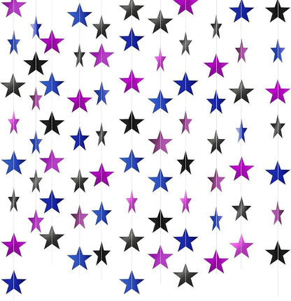 Patelai Glitter Star Garland Banner 2026 Graduation Decor 130 Feet Star Hanging by Patelai
