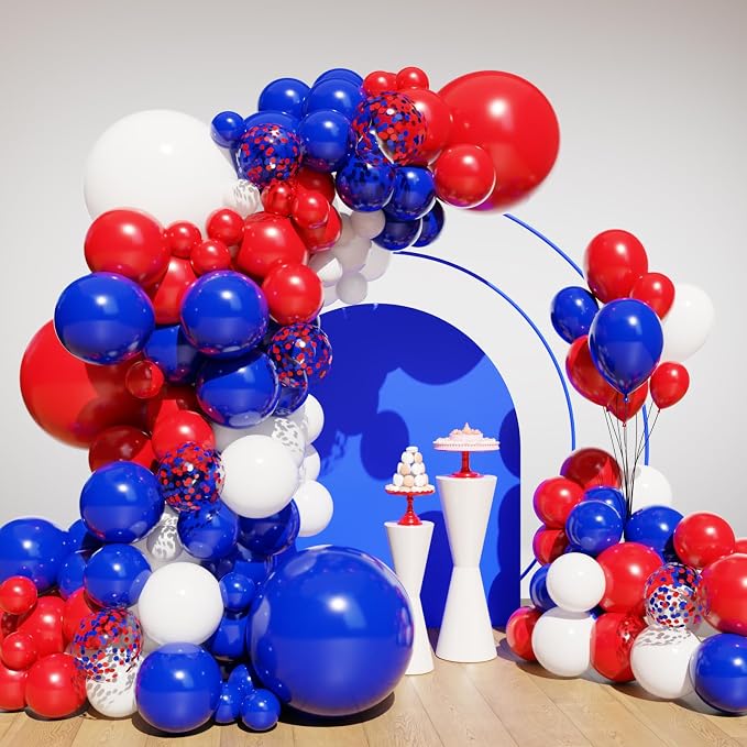 Lukiituke Red White and Blue Balloon Arch Kit by Lukiituke