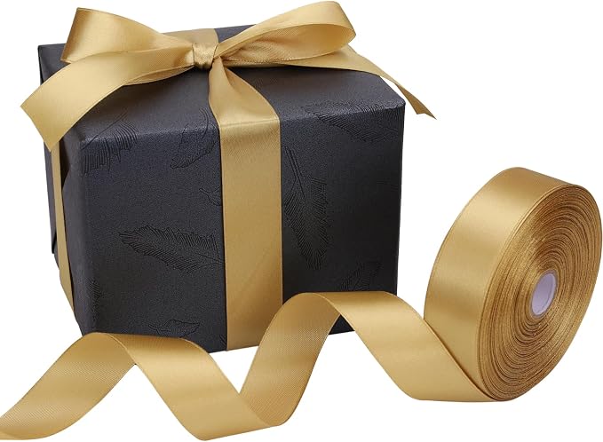 Nsilu 1 inch Champagne Gold Ribbon - Image 6