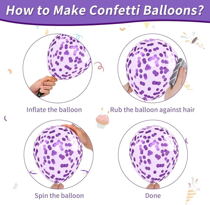Purple and Gold Balloons, 12 Inch Purple Black and Sand Gold Balloons - Image 4