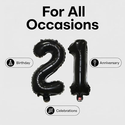 16 Inch Foil Mylar Number Balloons 0-9 - Image 4