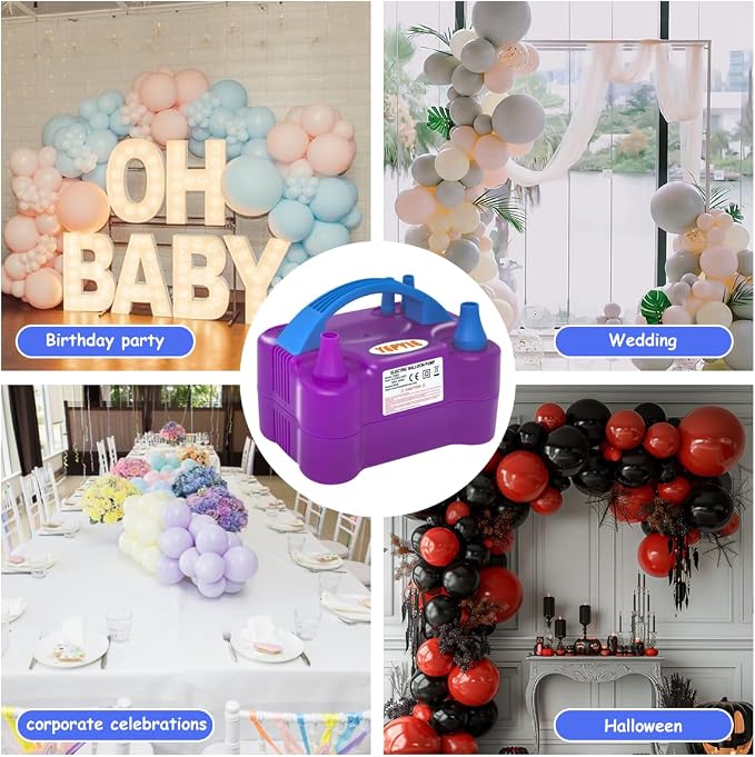 Electric Balloon Pump, Portable 2 Modes Balloon Blower Machine - Image 6