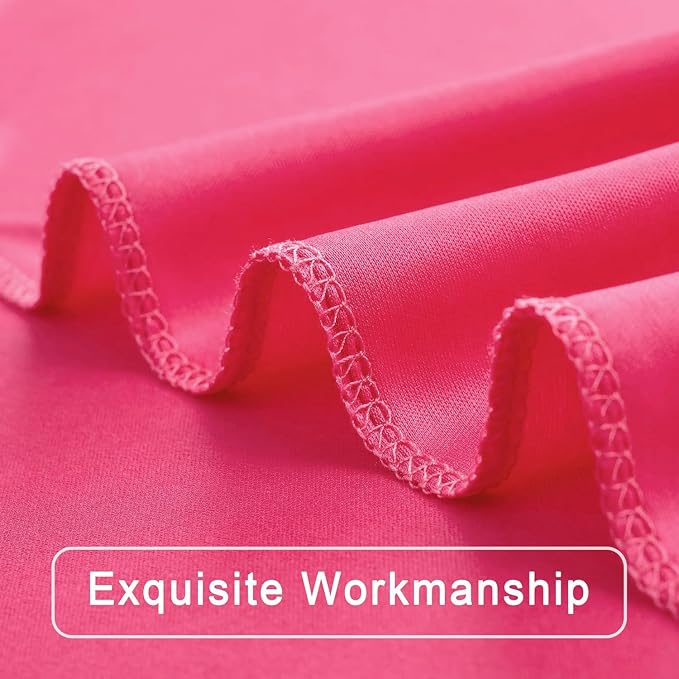 10 ft x 10 ft Wrinkle Free Hot Pink Backdrop Curtains - Image 3