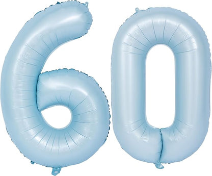 40 In Matte Blue Number Balloons Helium Foil Mylar Balloon Party Digital 60 | by Exquisitehighqualitypartydecorationstomeetyoureveryneed%EF%BC%81