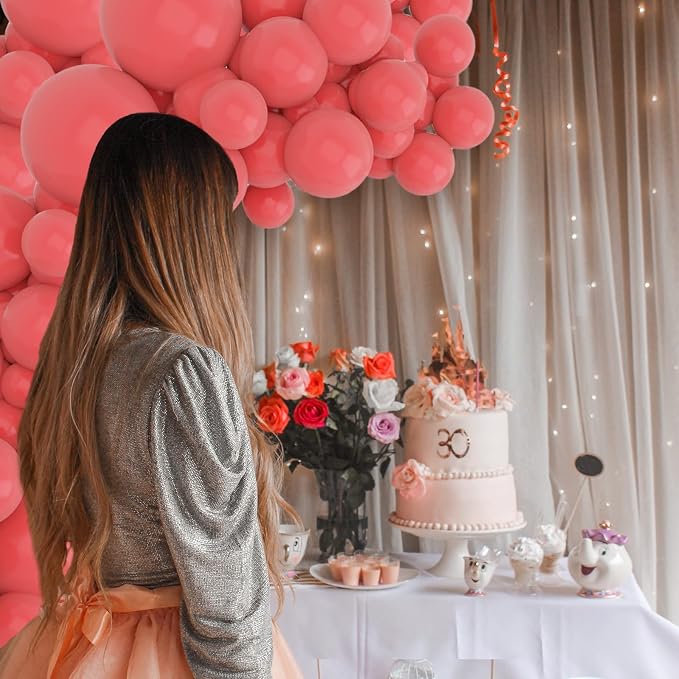 Coral Balloon Arch Kit, Baby Shower, Bridal Shower, Graduation, Party - Image 6