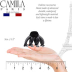 Camila Paris AD705 Small French Octopus Hair Clip for Women Thick Hair for Long Curly Wavy Hair, Girls Hair Claw Clips, Styling Big Claw Clip for Thick Hair, Strong Hold No Slip Grip, Made in France