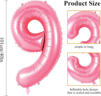 Number 59 Balloons for 59th Birthday Party Decorations, 0-100 Large No.59 - Image 2