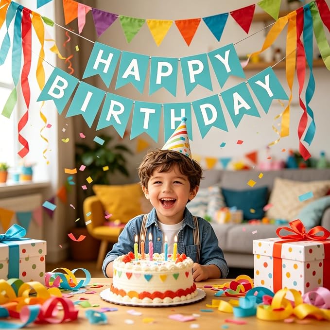 Happy Birthday Banner Birthday Party Supplies - Image 4