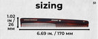 #51 Handmade Wide Narrow Tooth Comb Tortoise Havana Acetate Thick Coarse Curly Thin Fine Straight Hair Detangling Parting Grooming Teasing Hair Styling Hairdresser Barber Hairdressing Wet Dry