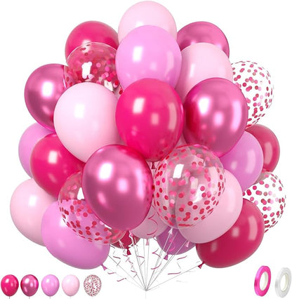 Paready Hot Pink Balloons Set by Paready