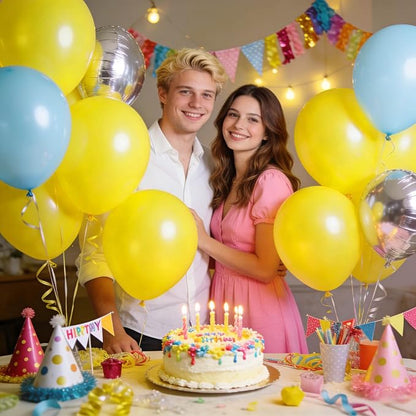 110pcs Yellow Balloons 12 Inch - Image 4