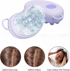 Scalp Ice Massager for Migraine Relief, Headache Care Ice Therapy Back to School Essentials, Stress & Hangover Natural Cooling Therapy Detachable Ice Compress Tool (Purple)