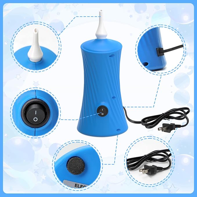 Balloon Pump Electric Air Pump for Long Balloon Inflator Blower Machine for - Image 3