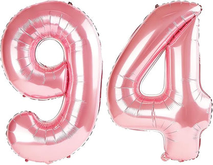 40 Inch Number 94 Balloons for 94th Birthday Party Decorations, 0-100 Jewelry by FOBELEC