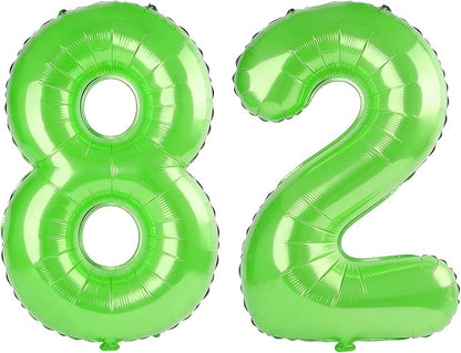 40 Inch Number 82 Balloons for 82nd Birthday Party Decorations, 0-100 Fruit by FOBELEC